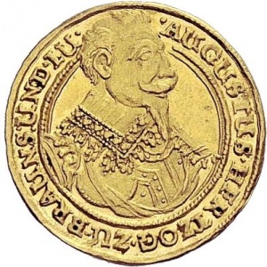 Аверс монеты Брауншвейг-Вольфенбюттель, 1 дукат, 1638