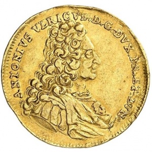 Аверс монеты Брауншвейг-Вольфенбюттель, 1 дукат, 1710