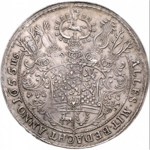 Реверс монеты Брауншвейг-Вольфенбюттель, 3 талера, 1655