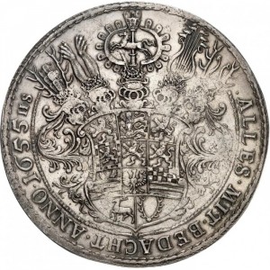 Реверс монеты Брауншвейг-Вольфенбюттель, 4 талера, 1655