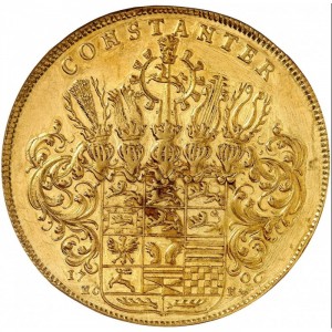Реверс монеты Брауншвейг-Вольфенбюттель, 10 дукатов, 1706