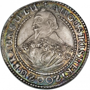 Аверс монеты Брауншвейг-Вольфенбюттель, ¼ талера, 1643, Колокольный талер