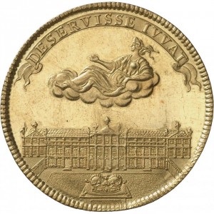 Реверс монеты Брауншвейг-Вольфенбюттель, 10 дукатов, 1704, Смерть Елизаветы Юлианы, жены Антона Ульриха