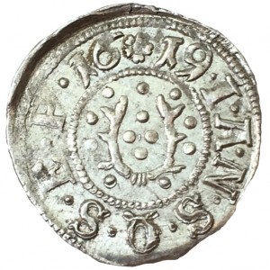 Реверс монеты Брауншвейг-Вольфенбюттель, 1/24 талера, 1619