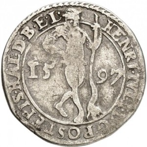 Аверс монеты Брауншвейг-Вольфенбюттель, ¼ талера, 1597