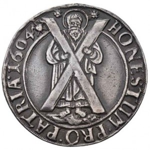 Реверс монеты Брауншвейг-Вольфенбюттель, ¼ талера, 1601-1612, Святой Андрей с крестом