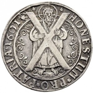 Реверс монеты Брауншвейг-Вольфенбюттель, ½ талера, 1601-1605