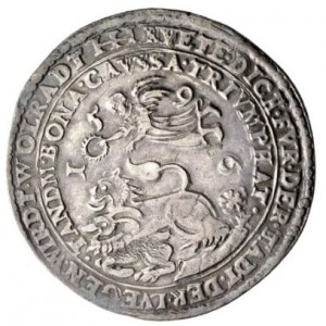 Реверс монеты Брауншвейг-Вольфенбюттель, 1 талер, 1596-1597