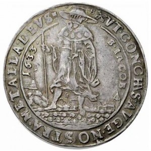 Реверс монеты Брауншвейг-Вольфенбюттель, 1 талер, 1633-1634