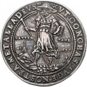 Реверс монеты Брауншвейг-Вольфенбюттель, 1 талер, 1633