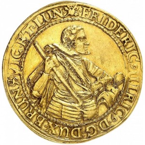 Аверс монеты Брауншвейг-Вольфенбюттель, 10 дукатов, 1615
