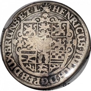 Аверс монеты Брауншвейг-Вольфенбюттель, ⅛ талера, 1613, Смерть Генриха Юлиуса