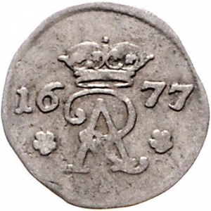 Аверс монеты Брауншвейг-Вольфенбюттель, 3 пфеннига, 1668-1682