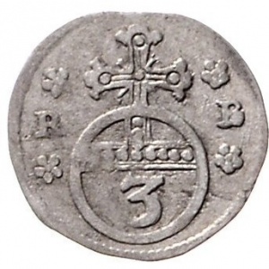 Реверс монеты Брауншвейг-Вольфенбюттель, 3 пфеннига, 1668-1682
