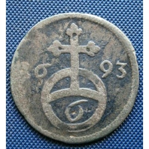 Реверс монеты Брауншвейг-Вольфенбюттель, 6 пфеннигов, 1693