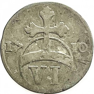 Реверс монеты Брауншвейг-Вольфенбюттель, 6 пфеннигов, 1707-1713