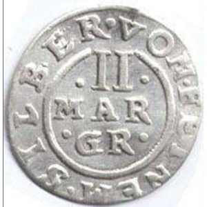 Реверс монеты Брауншвейг-Вольфенбюттель, 2 мариенгроша, 1645-1659