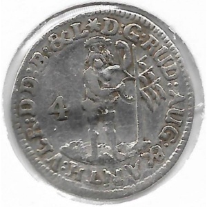 Аверс монеты Брауншвейг-Вольфенбюттель, 4 мариенгроша, 1687-1697