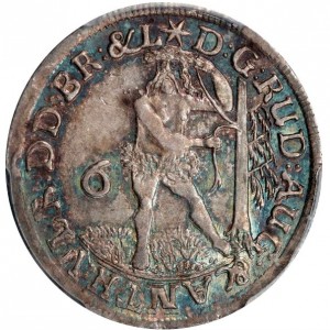 Аверс монеты Брауншвейг-Вольфенбюттель, 6 мариенгрошей, 1686-1700