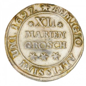 Реверс монеты Брауншвейг-Вольфенбюттель, 12 мариенгрошей, 1686-1703