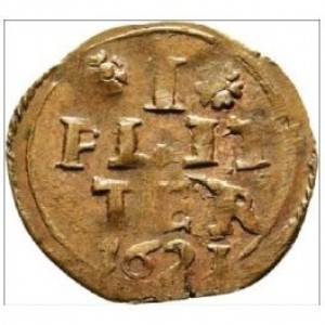 Реверс монеты Брауншвейг-Вольфенбюттель, 1 флиттер, 1621