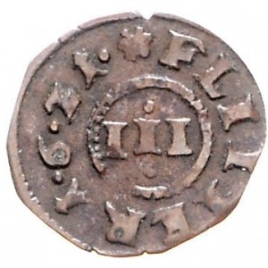 Реверс монеты Брауншвейг-Вольфенбюттель, 3 флиттера, 1621