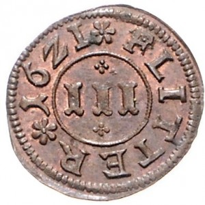 Реверс монеты Брауншвейг-Вольфенбюттель, 3 флиттера, 1621