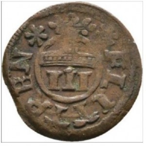 Реверс монеты Брауншвейг-Вольфенбюттель, 3 флиттера, 1621
