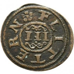 Реверс монеты Брауншвейг-Вольфенбюттель, 3 флиттера, 1621