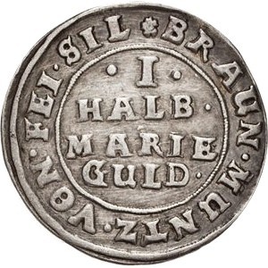 Реверс монеты Брауншвейг-Вольфенбюттель, ½ мариенгульдeна, 1624