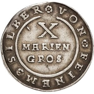 Реверс монеты Брауншвейг-Вольфенбюттель, 10 мариенгрошей, 1624