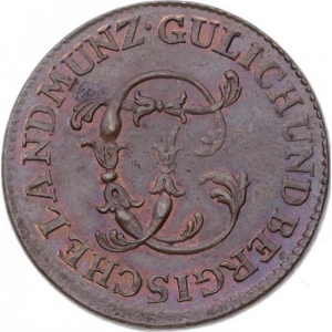 Аверс монеты Герцогство Берг, ½ штюбера, 1765-1794