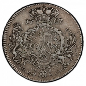 Реверс монеты Герцогство Берг, 1 талер, 1767