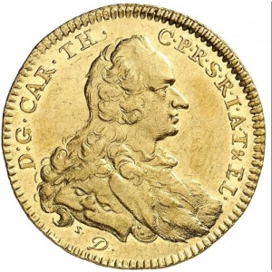 Аверс монеты Герцогство Берг, 2 дуката, 1750