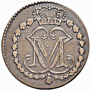 Аверс монеты Герцогство Берг, 3 штюбера, 1805-1806, Инициалы гравера "S"