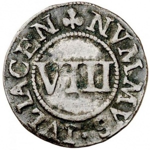 Реверс монеты Герцогство Берг, 8 геллеров, 1649-1653