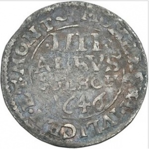 Реверс монеты Герцогство Берг, 4 альбуса, 1636-1646