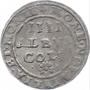 Реверс монеты Герцогство Берг, 4 альбуса, 1638