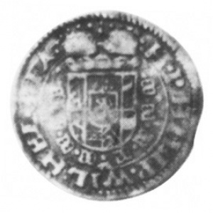 Аверс монеты Герцогство Берг, 1/16 талера, 1671-1672