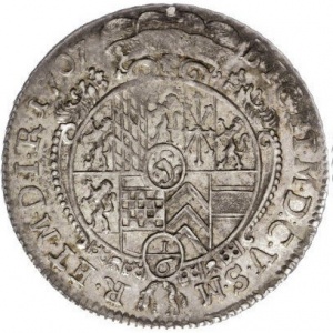 Реверс монеты Герцогство Берг, ⅙ талера, 1707