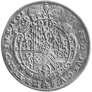 Реверс монеты Герцогство Берг, ⅔ талера, 1701
