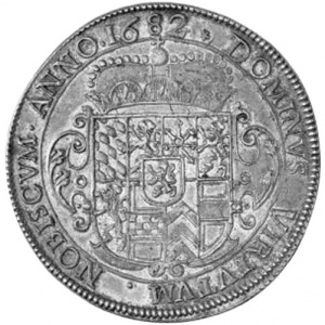 Реверс монеты Герцогство Берг, 1 талер, 1682