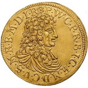 Аверс монеты Герцогство Берг, 1 дукат, 1676