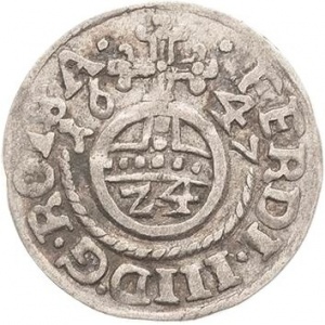 Реверс монеты Город Хильдесхайм, 1/24 талера, 1645-1647