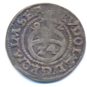Реверс монеты Город Хильдесхайм, 1/24 талера, 1589-1593