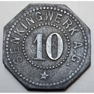 Аверс монеты Город Хильдесхайм, 10 пфеннигов, 1917, Частный выпуск - Фабрика по производству кухонных плит и печей Ан…