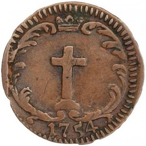 Аверс монеты Мантуя, 1 сесино, 1750-1758