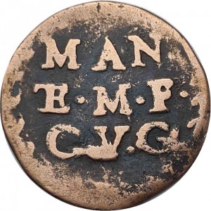 Реверс монеты Мантуя, 1 сольдо, 1669