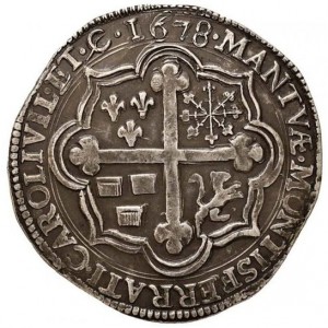 Реверс монеты Мантуя, 1 скудо, 1675-1680