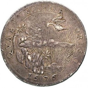 Реверс монеты Мантуя, 1 скудо, 1676